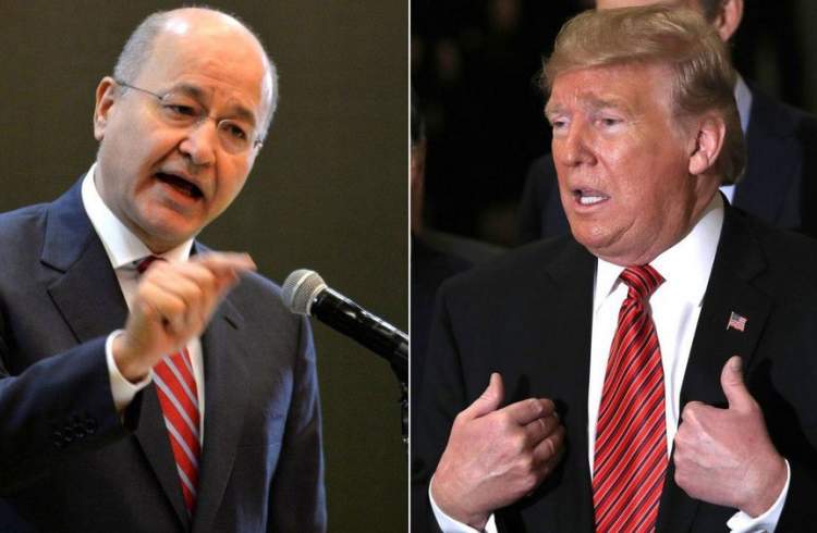 Iraqi president takes aim at Trump over using country to watch Iran