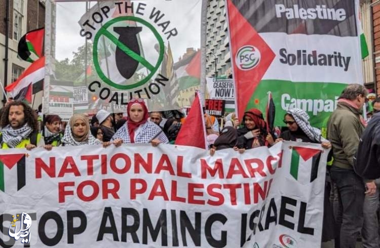 شعارهای ضد اسرائیلی بار دیگر در لندن طنین‌انداز شد