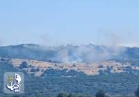 حزب الله لبنان با ده‌ها موشک، شمال سرزمین های اشغالی را مورد هدف قرار داد