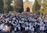اقامه نماز عید سعید قربان در مسجد الاقصی با مشارکت 40 هزار نمازگزار