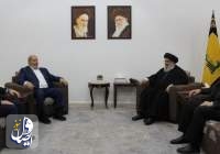 دیدار هیئتی از حماس با دبیرکل حزب‌الله لبنان