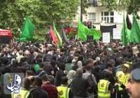 مسيرات حاشدة في لندن إحياء لعاشوراء وتضامنا مع غزة